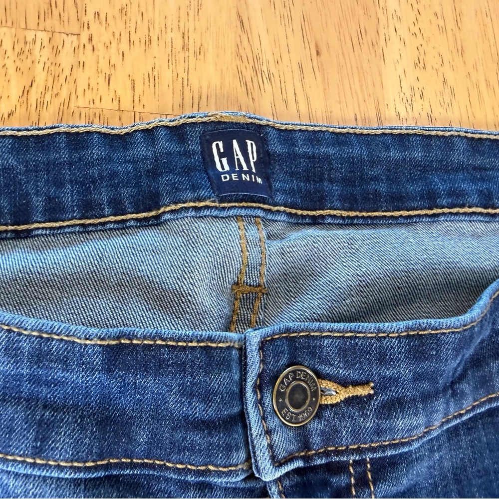 Gap Jeans Womens 34 Blue Legging Jeggings Skinny Medium Wash Mid Rise Denim - Picture 2 of 12